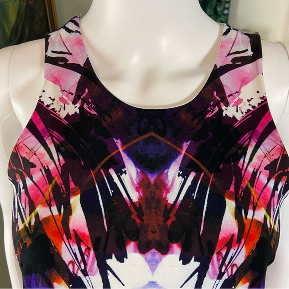 Askari Abstract Sleeveless Mini Dress XSmall xs tank sundress - Picture 2 of 11